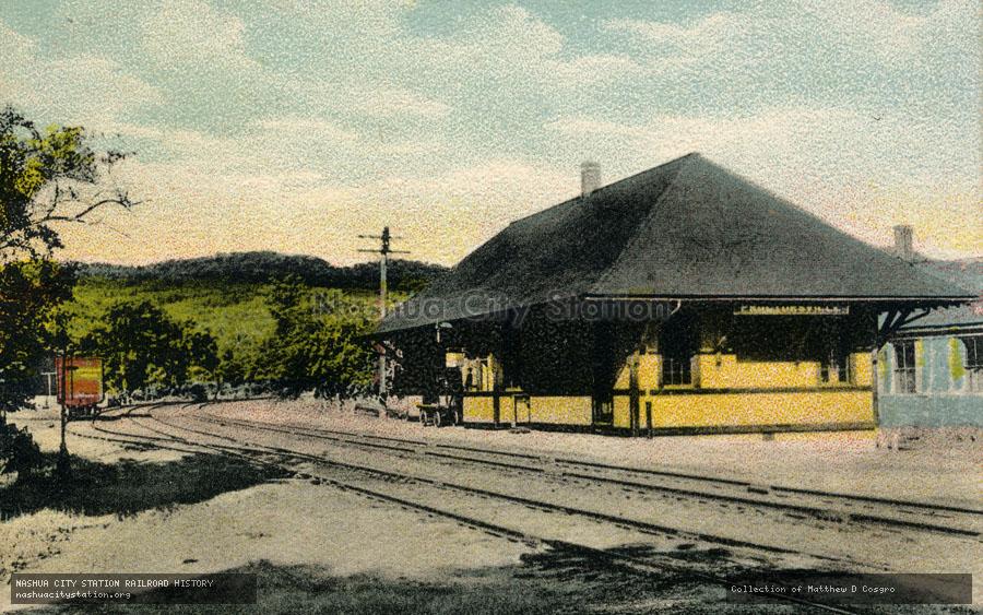 Postcard: Rutland Railroad Station, Proctorsville, Vermont